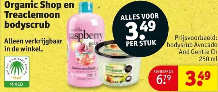 Organic Shop en Treaclemoon bodyscrub