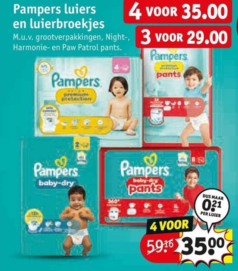 Pampers luier en luierbroekjes