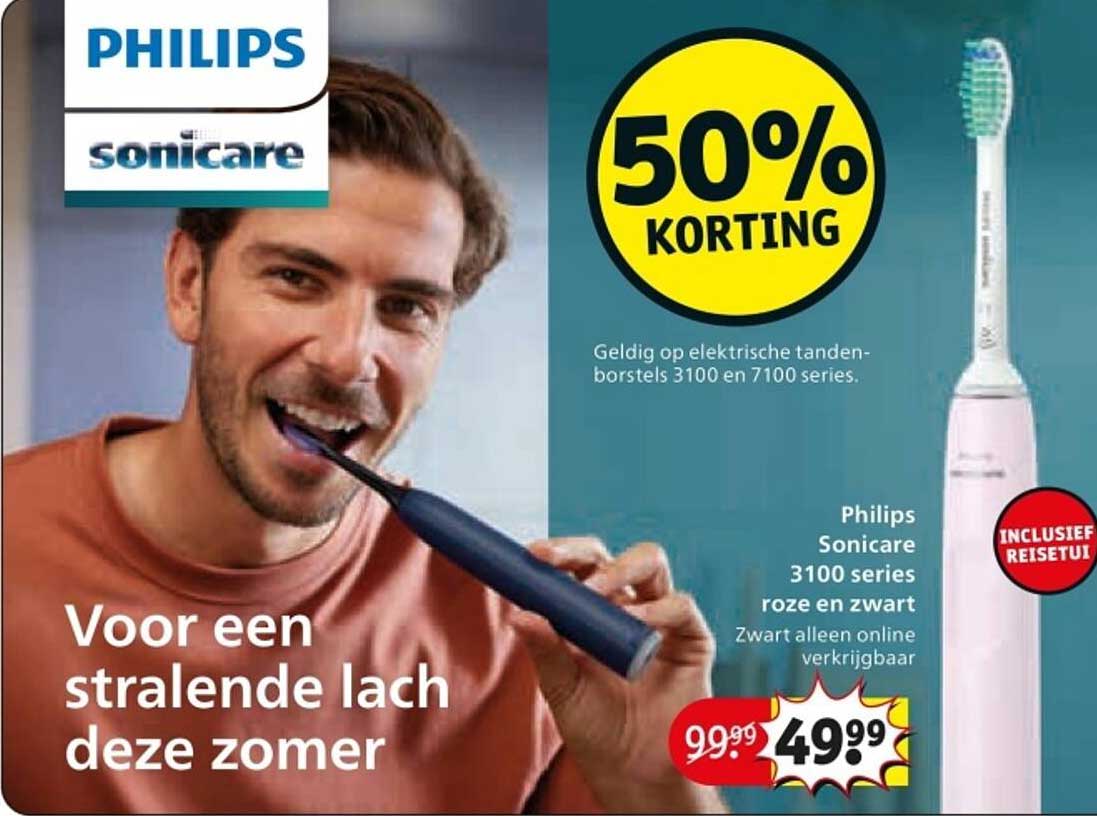 Philips Sonicare 3100 series roze en zwart