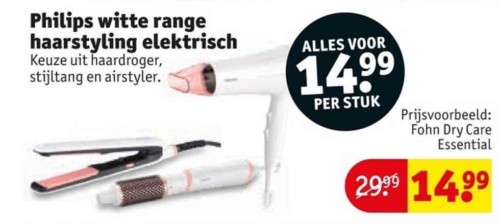 Philips witte range haarstyling elektrisch