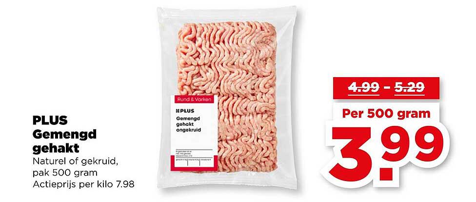 PLUS Gemengd gehakt