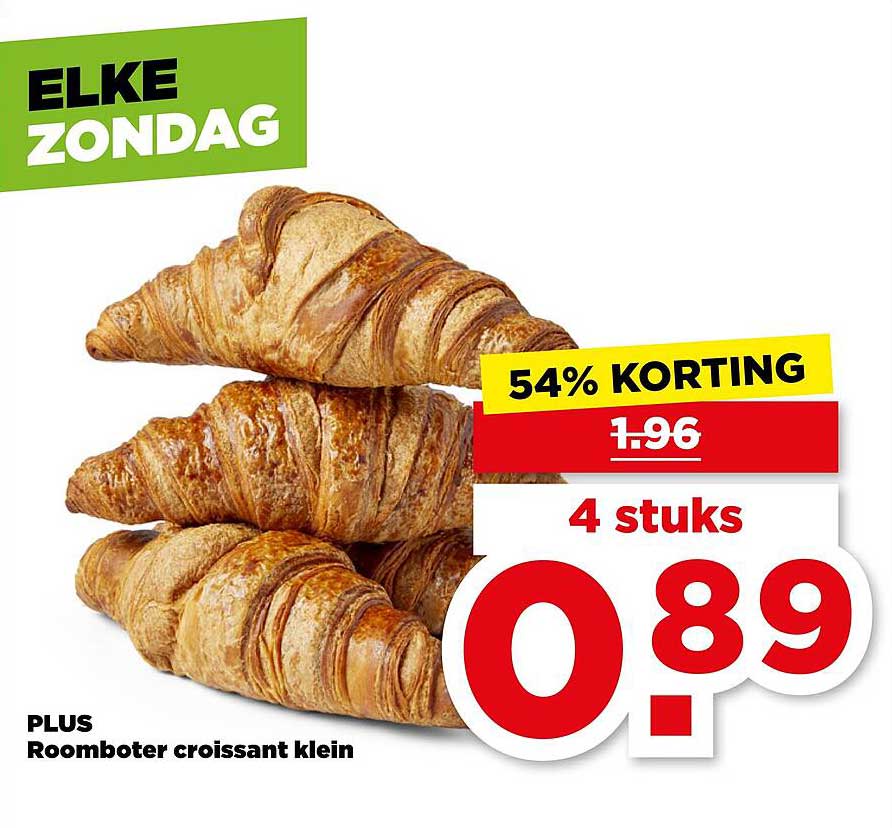 PLUS Roomboter croissant klein