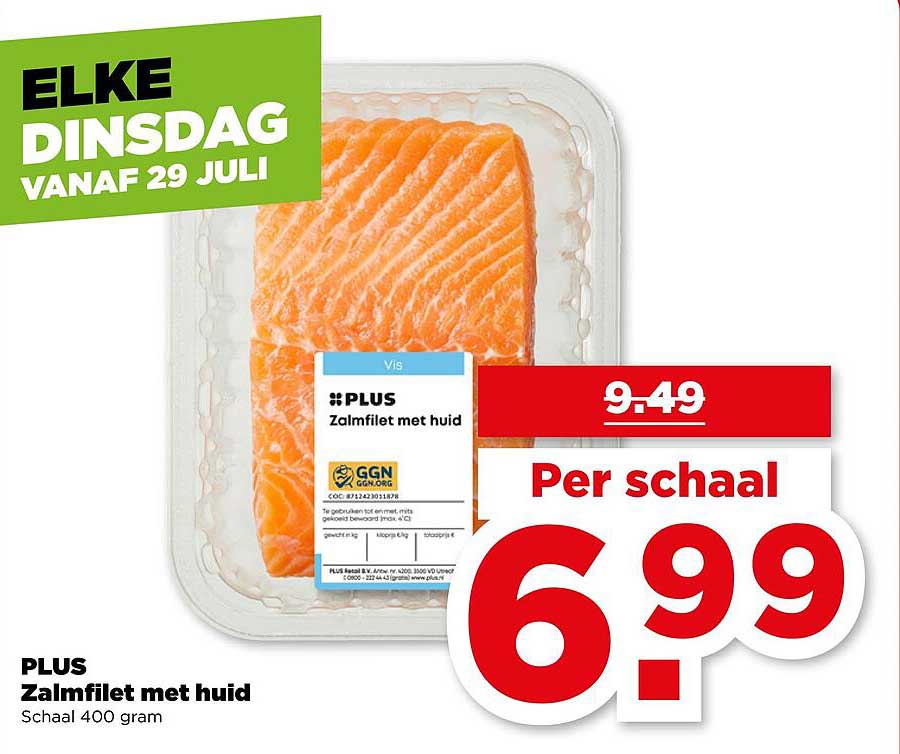 PLUS Zalmfilet met huid