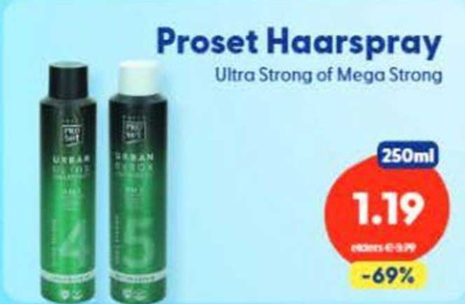Proset Haarspray Ultra Strong of Mega Strong 250ml