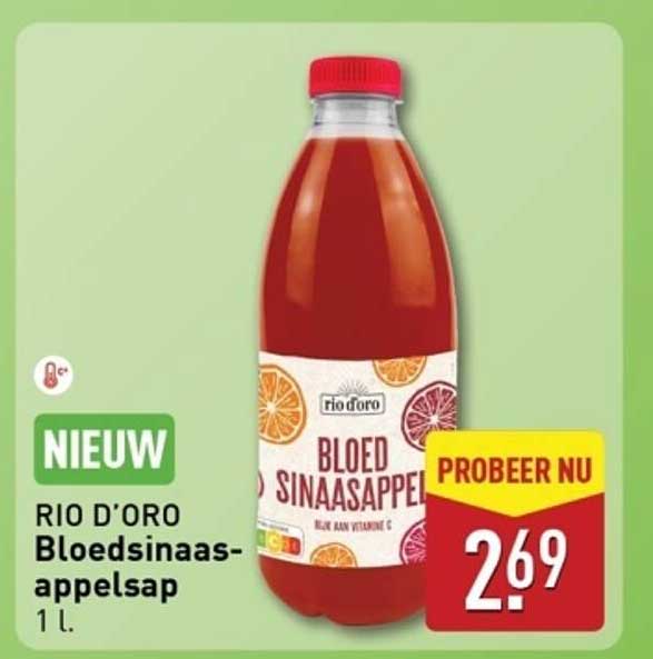 RIO D'ORO Bloed sinaasappel sap 1 L