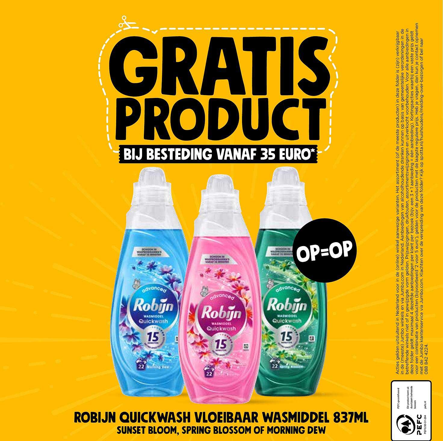 ROBIJN QUICKWASH VLOEIBAAR WASMIDDEL 837ML
