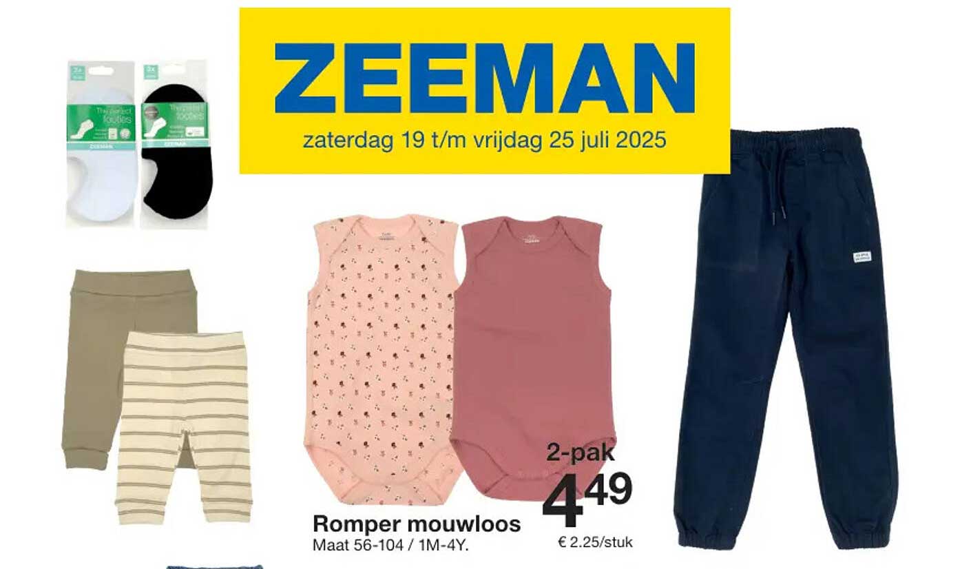 Romper mouwloos 2-pak