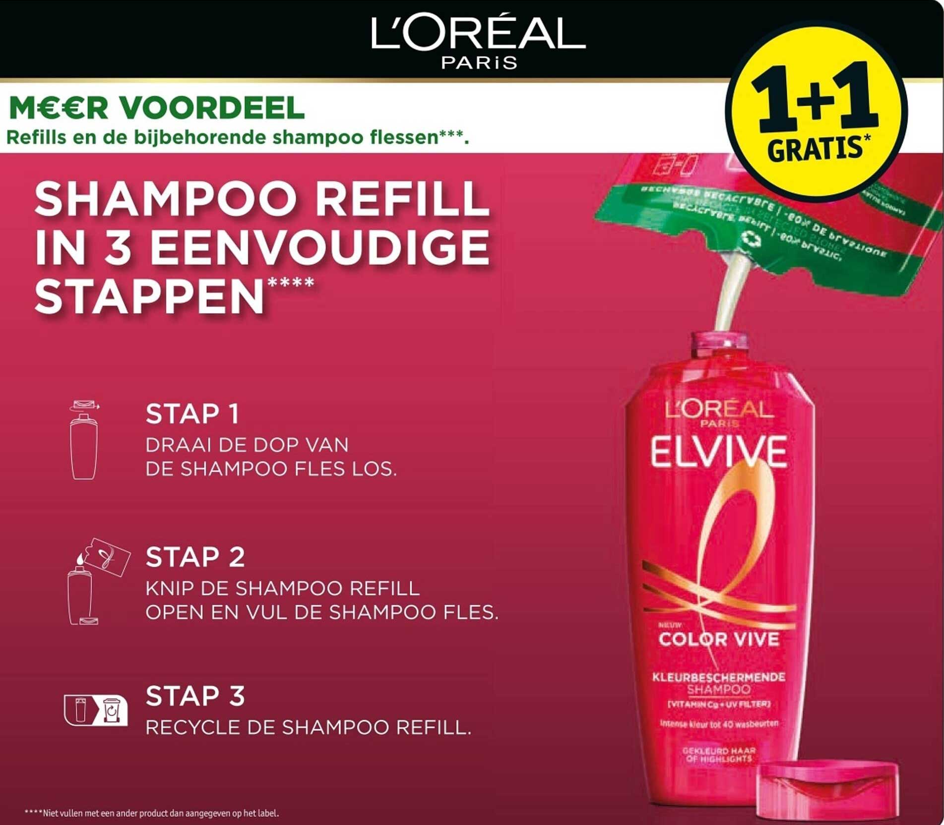 SHAMPOO REFILL IN 3 EENVOUDIGE STAPPEN