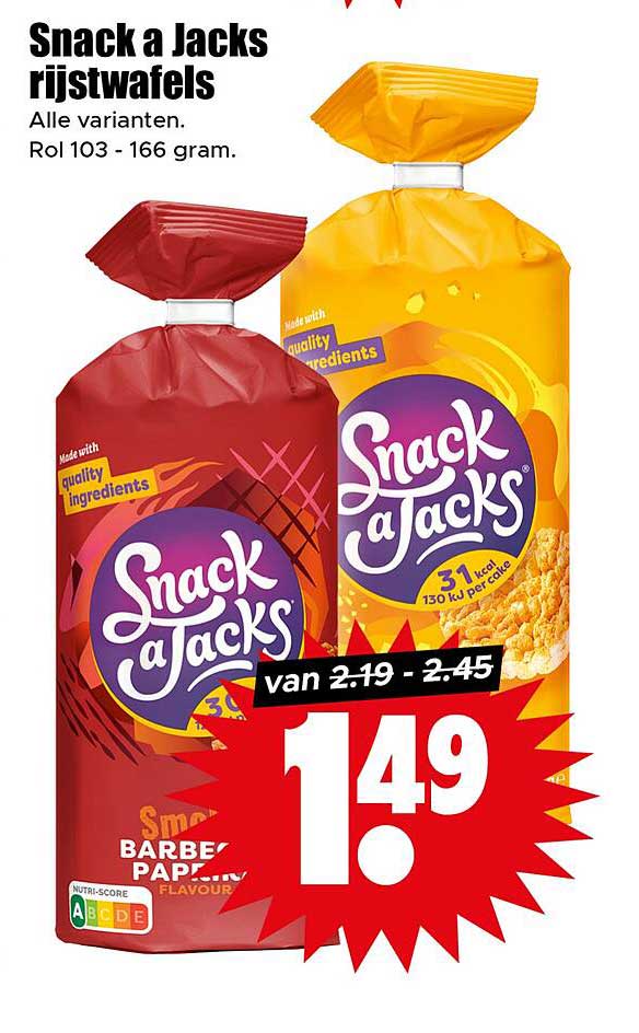 Snack a Jacks rijstwafels