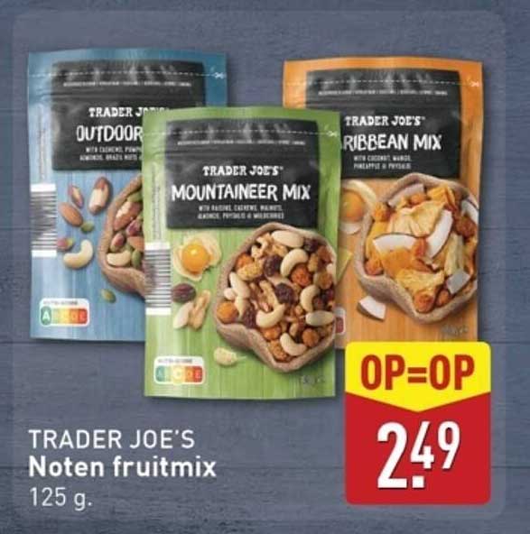 TRADER JOE’S Noten fruitmix 125 g.