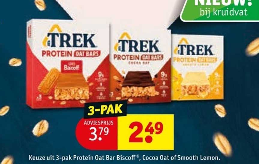 Trek Protein Oat Bars 3-pak