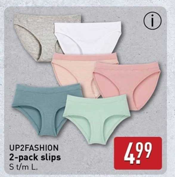 UP2FASHION 2-pack slips S t/m L