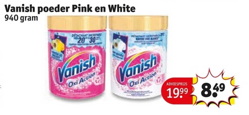 Vanish poeder Pink en White 940 gram