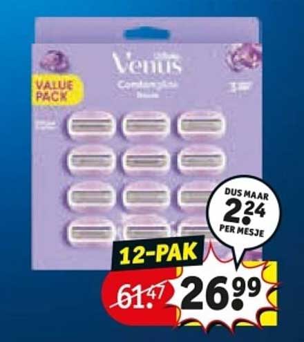 Venus ComfortGlide Mesjes 12-Pak