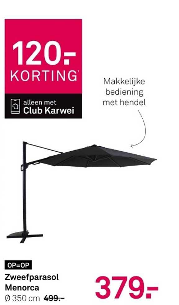 Zweefparasol Menorca Ø 350 cm