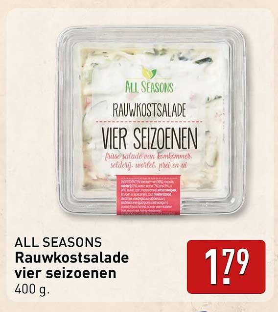 ALL SEASONS Rauwkostsalade vier seizoenen 400 g.