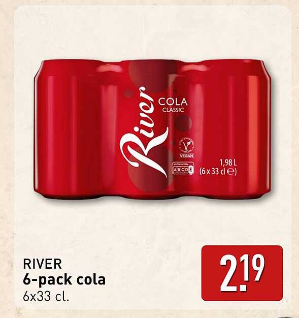 RIVER 6-pack cola 6x33 cl.