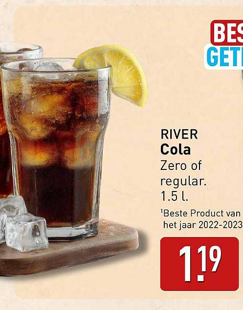 RIVER Cola Zero of regular. 1.5 L.