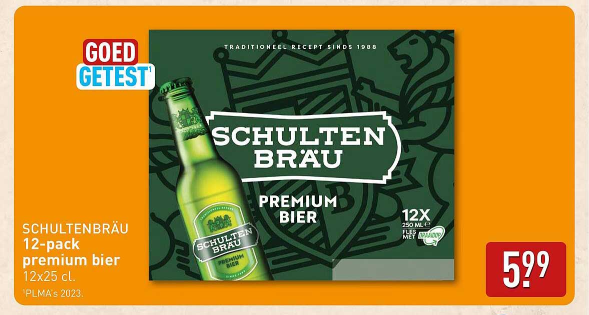 SCHULTENBRÄU 12-pack premium bier 12x25 cl.
