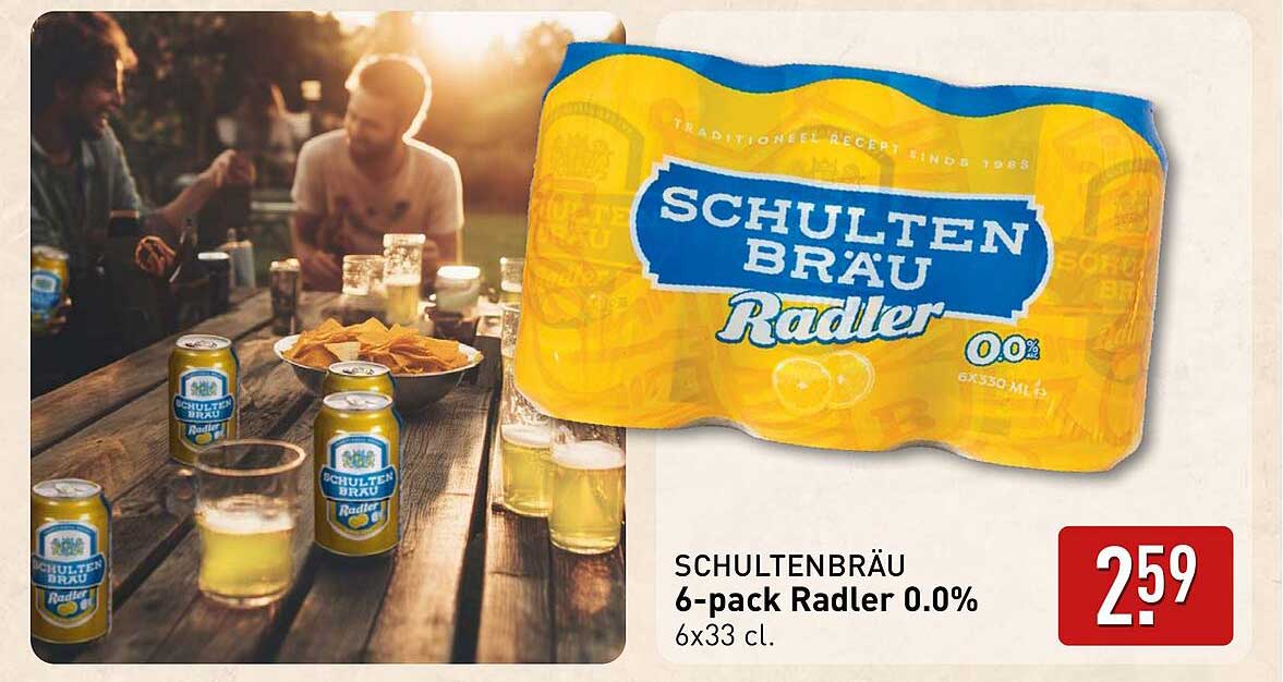 SCHULTENBRÄU 6-pack Radler 0.0%
