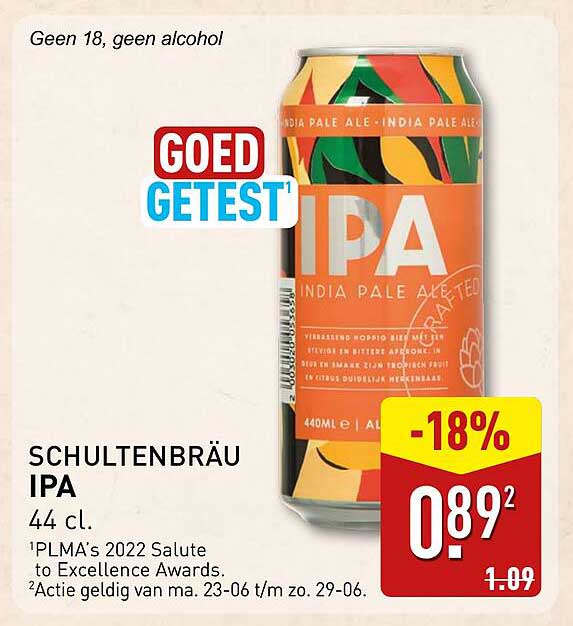 SCHULTENBRÄU IPA 44 cl.