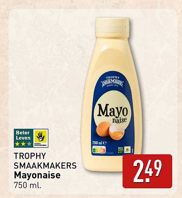 TROPHY SMAAKMAKERS Mayonaise 750 ml