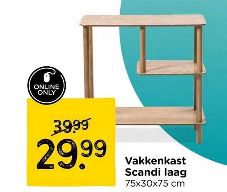 Vakkenkast Scandi laag