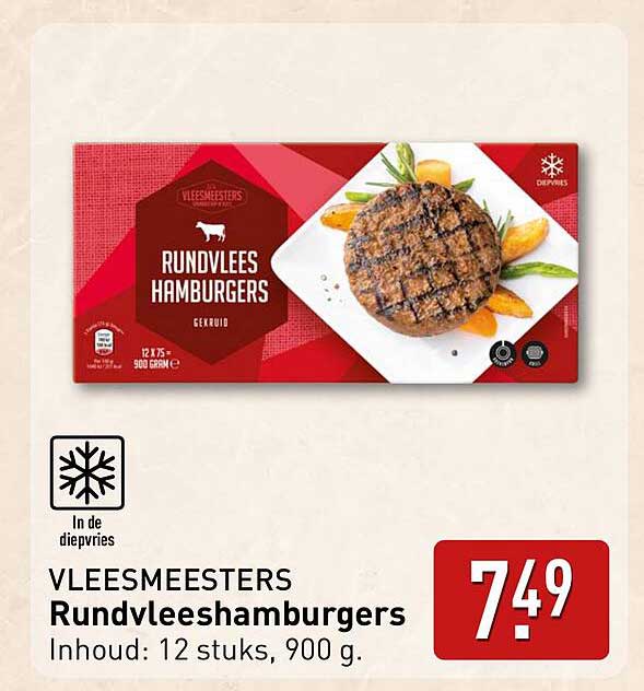 VLEESMEESTERS Rundvleeshamburgers