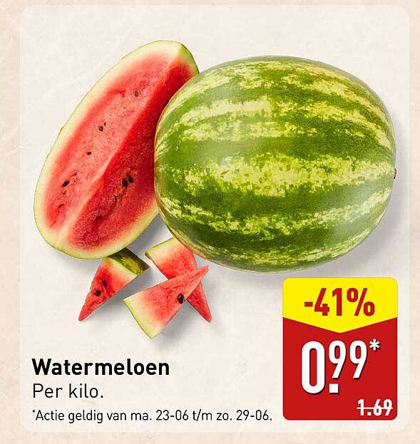 Watermeloen Per kilo.