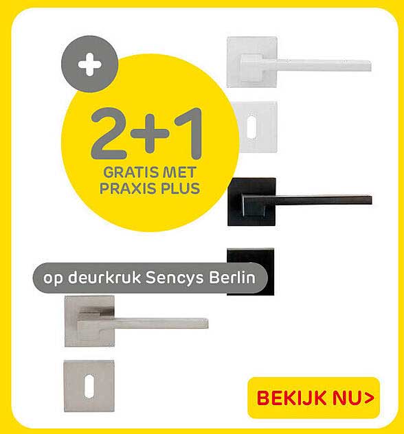 2+1 gratis met Praxis Plus op deukdruk Sencys Berlin