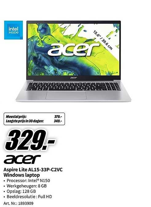Acer Aspire Lite AL15-33P-C2VC Windows laptop