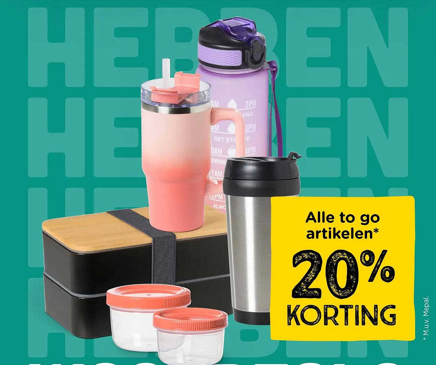 Alle to go artikelen* 20% KORTING