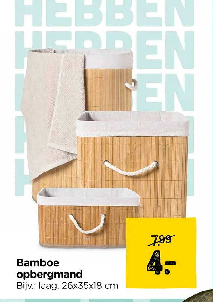 Bamboe opbergmand