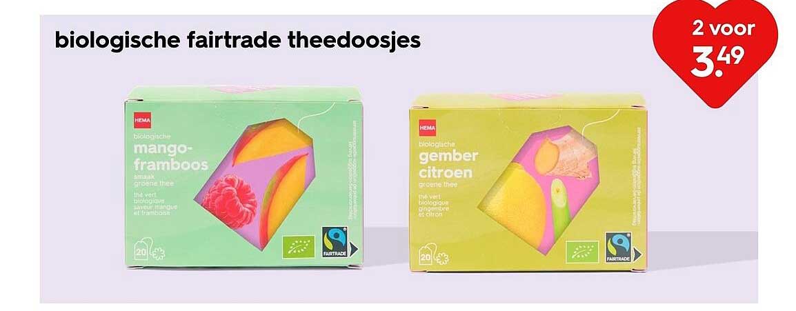 biologische fairtrade theedoosjes