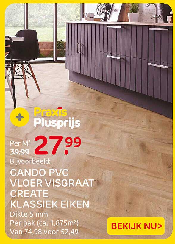 CANDO PVC VLOER VISGRAAT CREATE KLASSIEK EIKEN