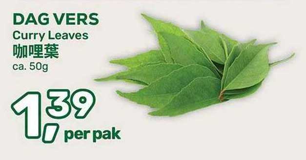 DAG VERS Curry Leaves 咖喱叶 ca. 50g