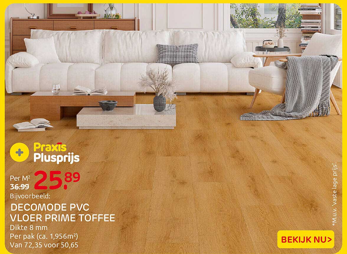 DECOMODE PVC VLOER PRIME TOFFEE