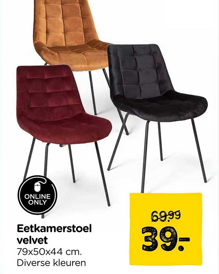Eetkamerstoel velvet