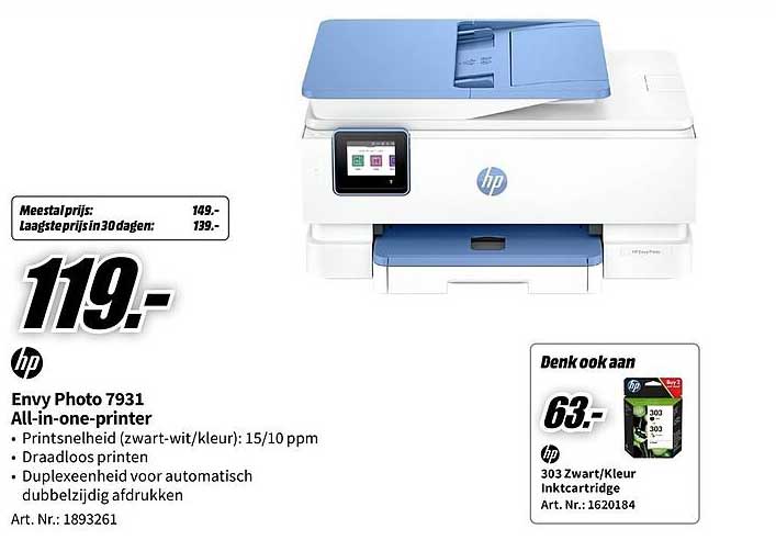 Envy Photo 7931 All-in-one-printer