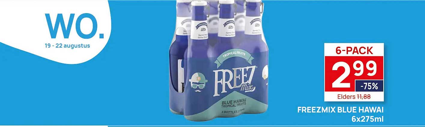 FREEZMIX BLUE HAWAI 6x275ml 6-PACK -75%