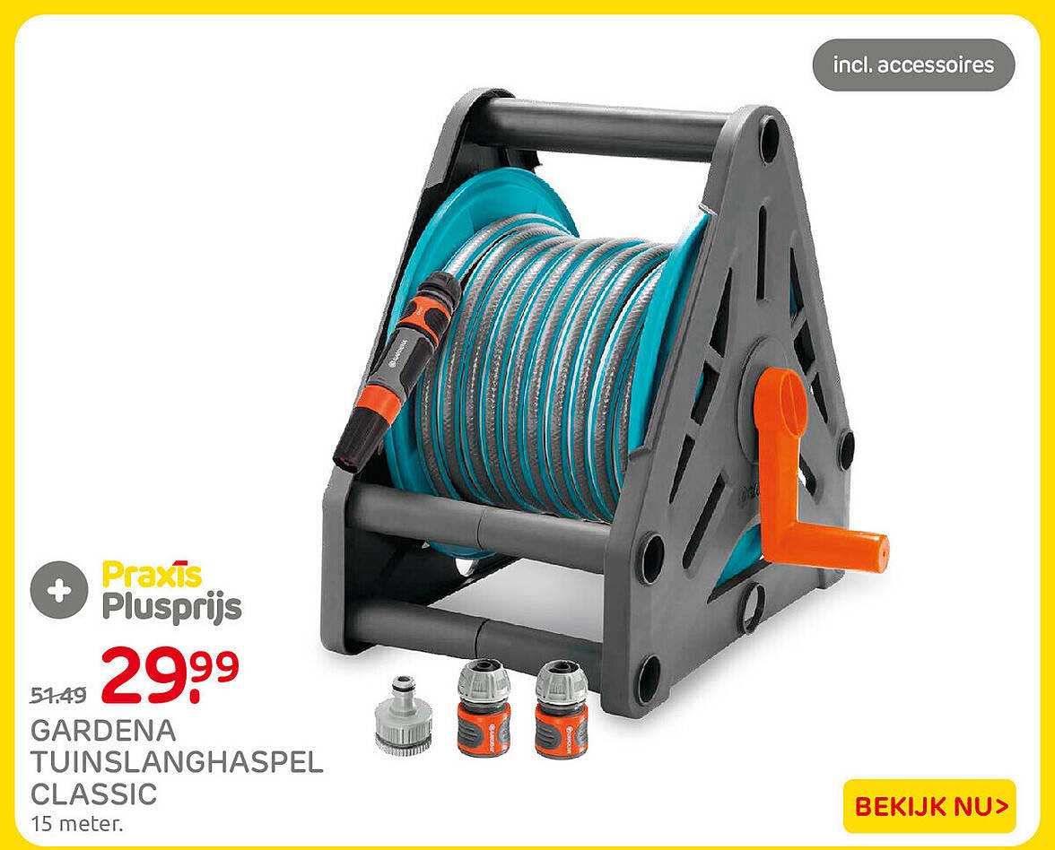 GARDENA TUINSLANGHASPEL CLASSIC 15 meter. Praxis Plusprijs