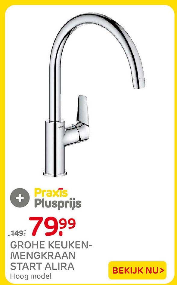 GROHE KEUKEN-MENGKRAAN START ALIRA Hoog model