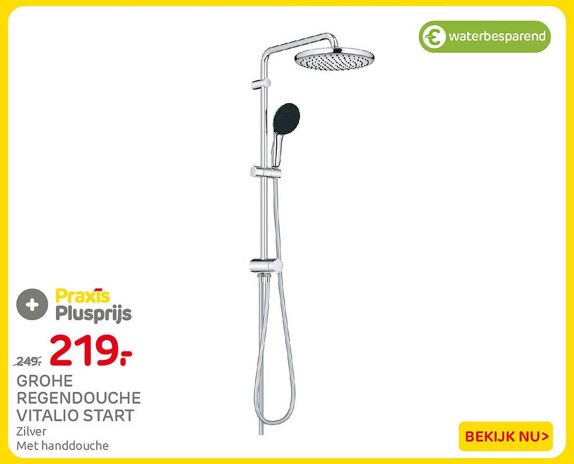 GROHE Regendouche Vitalio Start Zilver Met handdouche