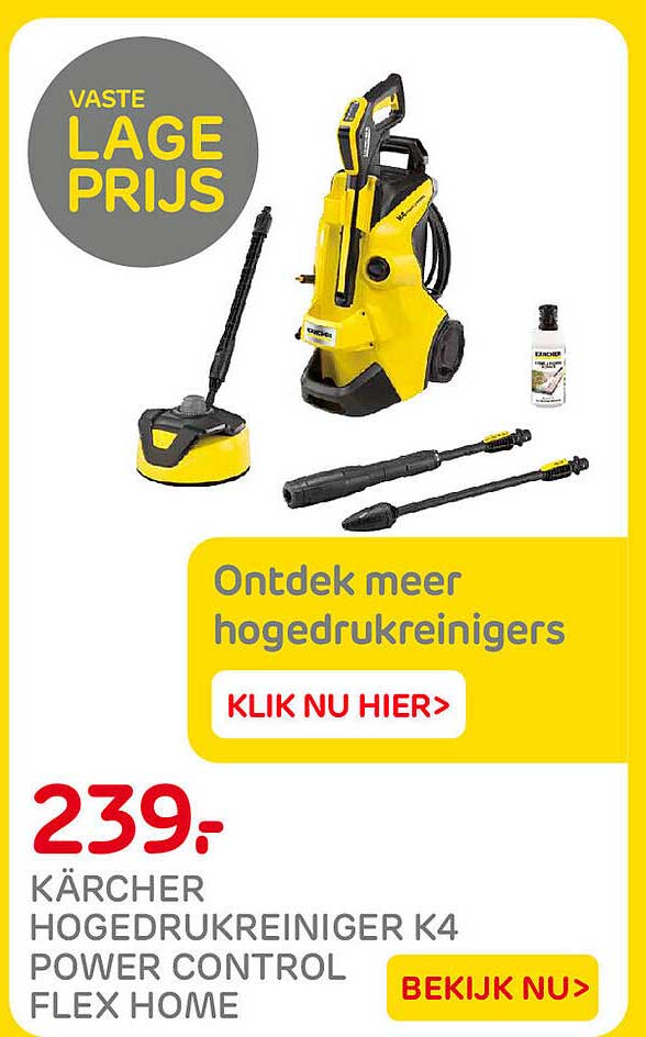 KÄRCHER HOGEDRUKREINIGER K4 POWER CONTROL FLEX HOME