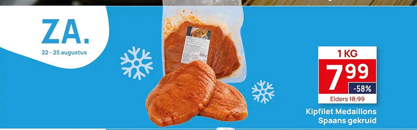 Kipfilet Medaillons Spaans gekruid