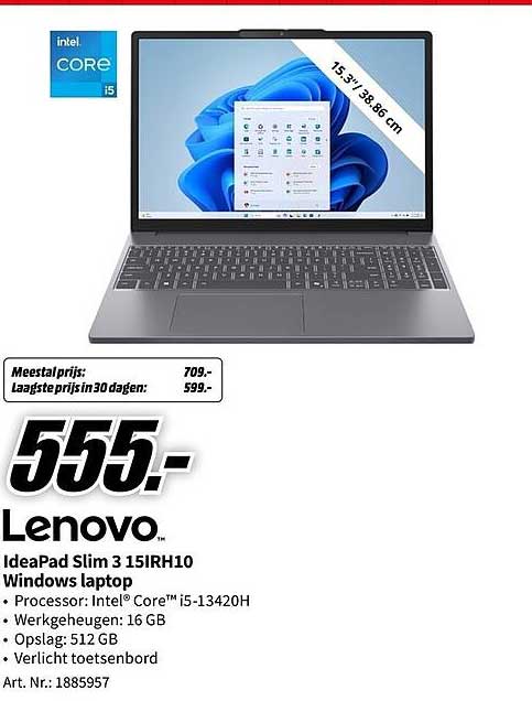 Lenovo IdeaPad Slim 3 15IRH10 Windows laptop