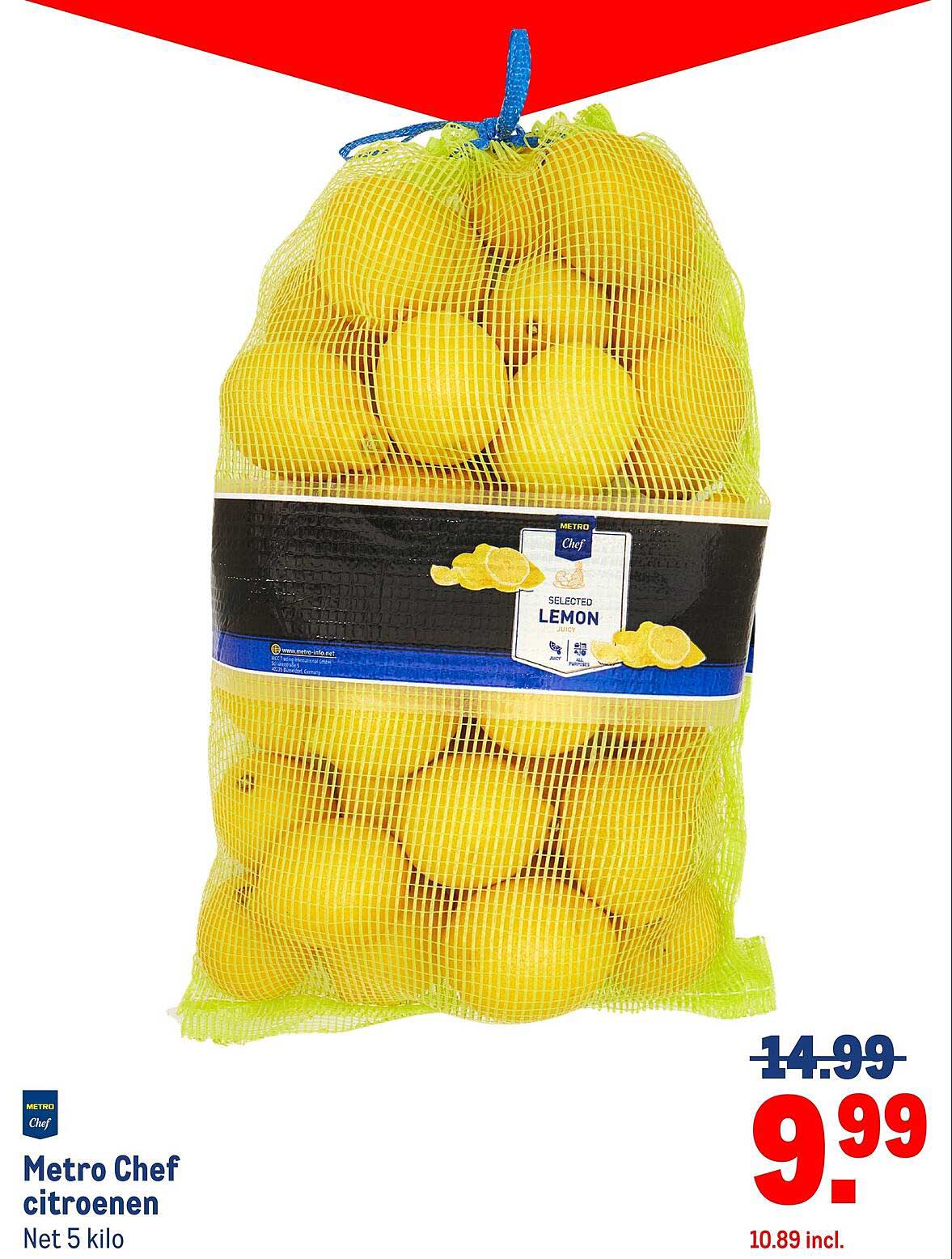 Metro Chef citroenen Net 5 kilo