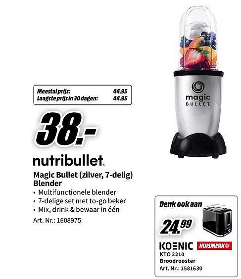 nutribullet Magic Bullet (zilver, 7-delig) Blender