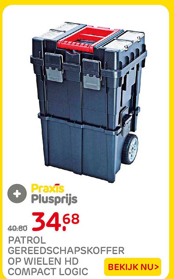 PATROL GEREEDSCHAPSKOFFER OP WIELEN HD COMPACT LOGIC