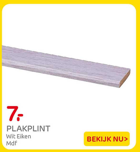 PLAKPLINT Wit Eiken Mdf